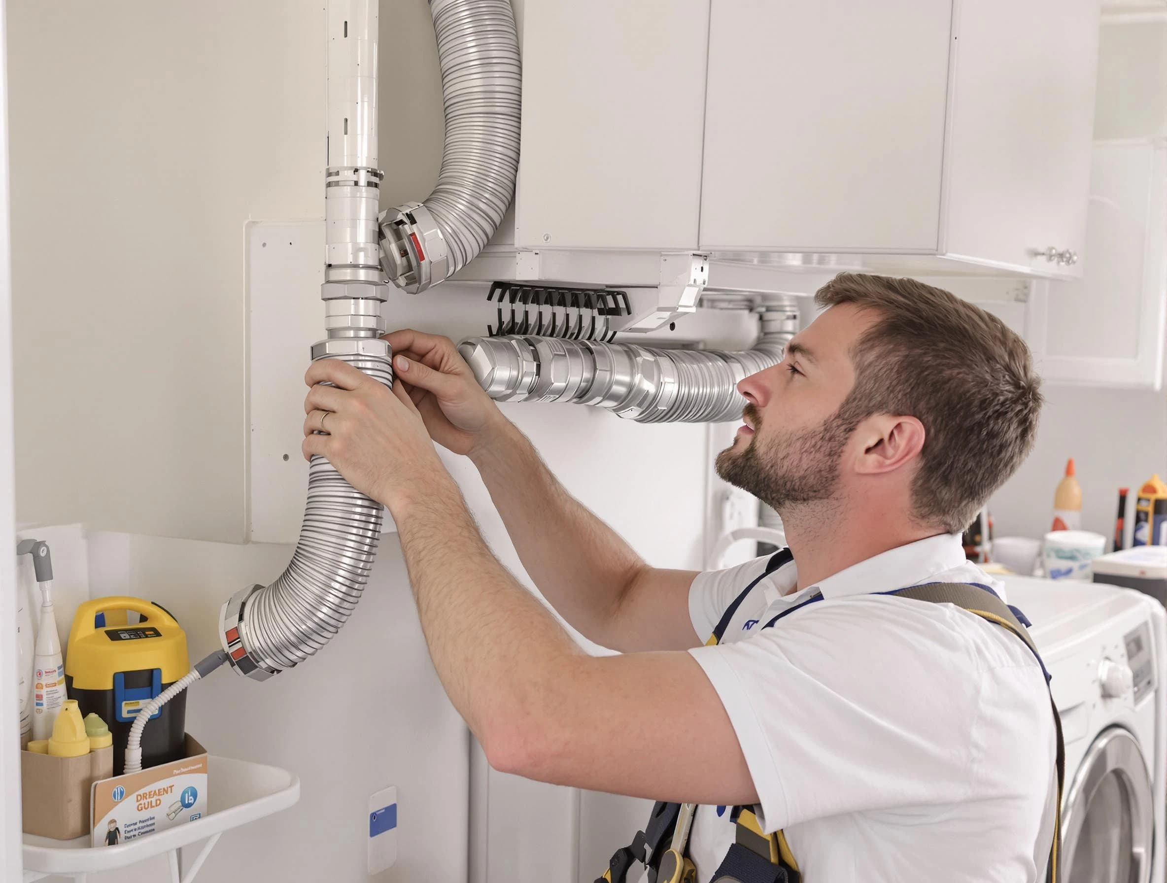 Professional dryer vent repair and installation by Hampton Dryer Vent Cleaning in Hampton